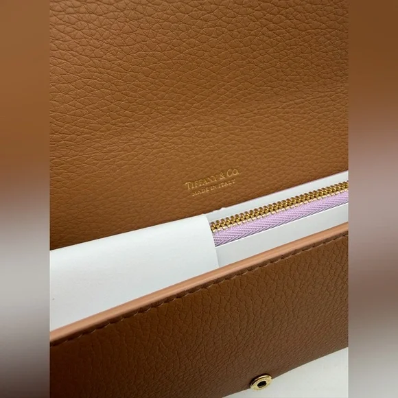 Tiffany & Co. New clay brown Continental Flap Wallet Leather - Picture 5 of 12